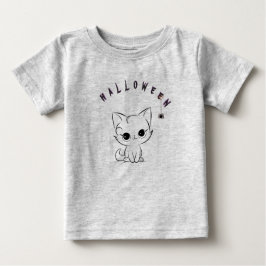 Kitten und Halloween Baby T-shirt