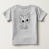 Kitten und Halloween Baby T-shirt (Rückseite)