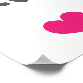 Kitten und Herz Poster (Ecke)