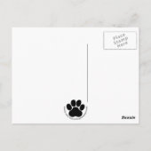 Kitten und Kürbis zu Halloween Postkarte (Rückseite)