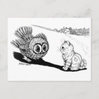 Kitten und Owl, Louis Wain