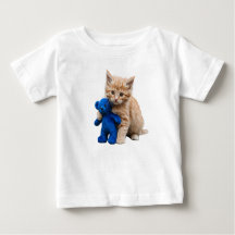 Kitten und Teddy Bar Säugling T - SHIRT