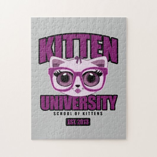 Kitten University - Lila Puzzle (Vertikal)