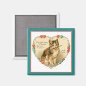 Kitten Valentine Magnet (Vorderseite/Rückseite)