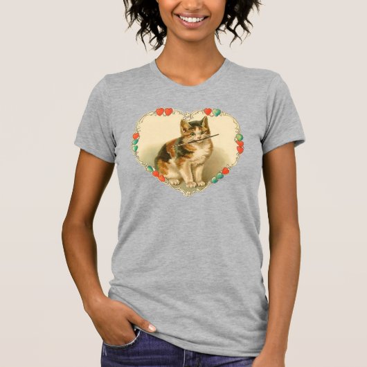 Kitten Valentine T-Shirt (Vorderseite)
