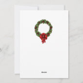 Kitten Vintage Weihnachtskarte Feiertagskarte (Rückseite)