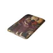 Kitten (von Frederic Leighton) Badematte (Schrägansicht)