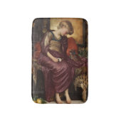 Kitten (von Frederic Leighton) Badematte (Vorderseite Vertikal)