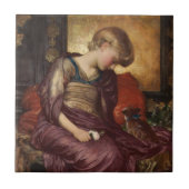 Kitten (von Frederic Leighton) Fliese (Vorderseite)