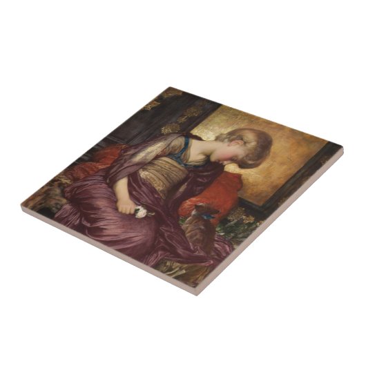 Kitten (von Frederic Leighton) Fliese (Seite)