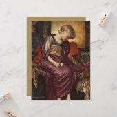 Kitten (von Frederic Leighton) Karte (Vorderseite/Rückseite Beispiel)