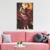 Kitten (von Frederic Leighton) Leinwanddruck (Insitu (Wohnzimmer))