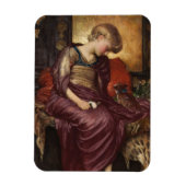Kitten (von Frederic Leighton) Magnet (Vertikal)