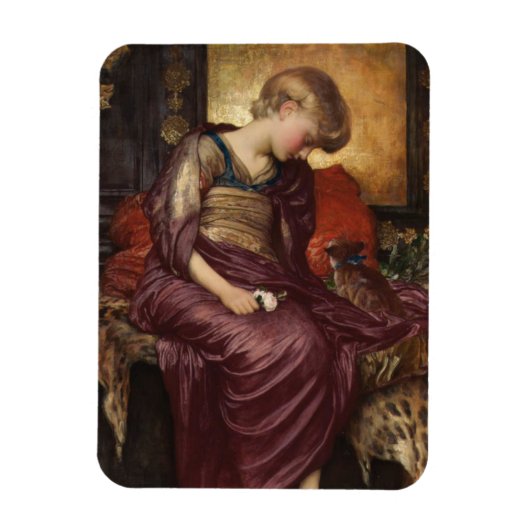 Kitten (von Frederic Leighton) Magnet (Vertikal)