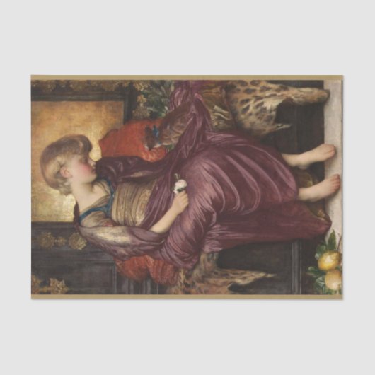 Kitten (von Frederic Leighton) Seidenpapier (Vorderseite)