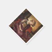 Kitten (von Frederic Leighton) Serviette (Ecke)