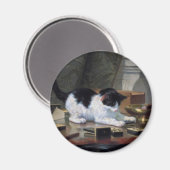 Kitten von Henriëtte Ronner Knip Magnet (Vorderseite/Rückseite)