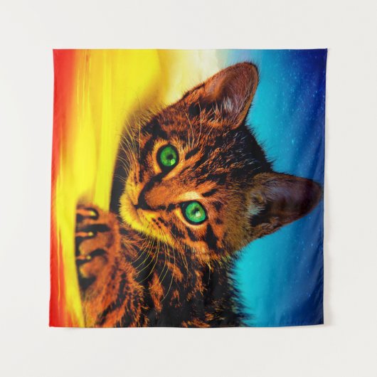 Kitten Wandteppich (Vorderseite (Horizontal))