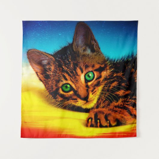 Kitten Wandteppich (Vorderseite)