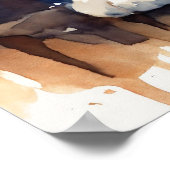 Kitten Watercolor Wall Poster (Ecke)