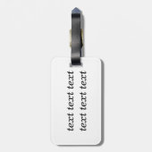 Kitten Weihnachten Weihnachten mit Geschenk Gepäckanhänger (Rückseite vertikal)