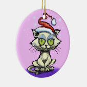 Kitten Weihnachtsmannmütze Ornament (Rechts)
