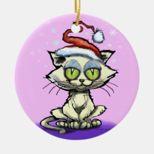 Kitten Weihnachtsmannmütze Ornament