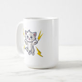 Kitten wildes Kätzchen Blitz FEMALE ERA Kaffeetasse (Vorderseite Links)