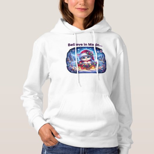 Kitten Winter Sweatshirt (Vorderseite)