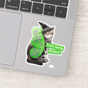 Kitten Witch Fairy Aufkleber