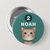 Kitten with custom age and name button (Vorne & Hinten)