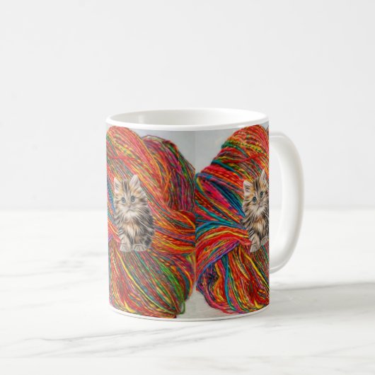 Kitten Yarn-Tasse Kaffeetasse (VorderseiteRechts)