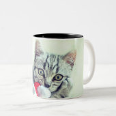 Kitten Zweifarbige Tasse (VorderseiteRechts)