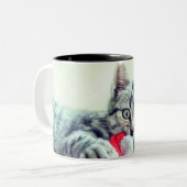 Kitten Zweifarbige Tasse (Vorderseite Links)