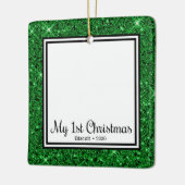 Kittens 1. Weihnachten Keramikornament (Links)