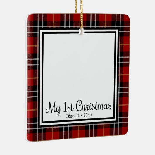 Kittens 1. Weihnachten Keramikornament (Rechts)