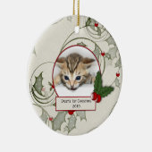 Kittens 1. Weihnachtsdekoration Keramikornament (Rechts)