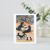 Kittens and Rats, Louis Wain Postkarte (Stehend Vorderseite)