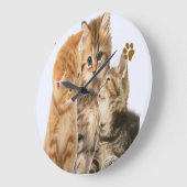 kittens clock große wanduhr (Winkel)