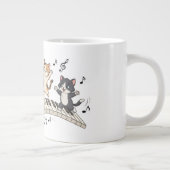 Kittens dancing on a piano key Specialty Mug Jumbo-Tasse (Rechts)