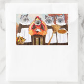 Kittens Erntedank Rectangle Stickers (Tasche)