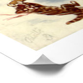 Kittens Flying Flugzeug Wall Art Poster (Ecke)