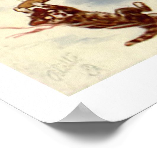 Kittens Flying Flugzeug Wall Art Poster (Ecke)