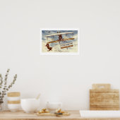 Kittens Flying Flugzeug Wall Art Poster (Küche)