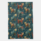 Kittens In Christmas Sweaters  Geschirrtuch (Vertikal)