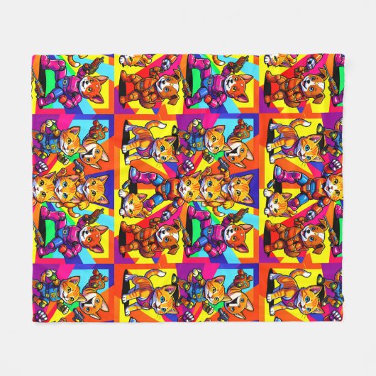 Kittens - Puppies  Fleecedecke (Vorderseite (Horizontal))