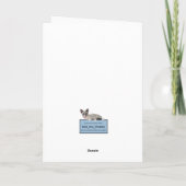 Kittens' Santa Lucia Grußkarte Feiertagskarte (Rückseite)