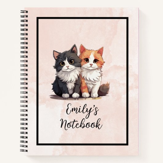 Kittens Spiral Notebook Notizblock (Vorderseite)