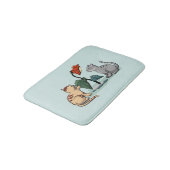Kittens Summer Delight Blume Game Badematte (Schrägansicht)