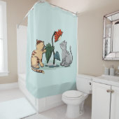 Kittens Summer Delight Blume Game Duschvorhang (Beispiel)